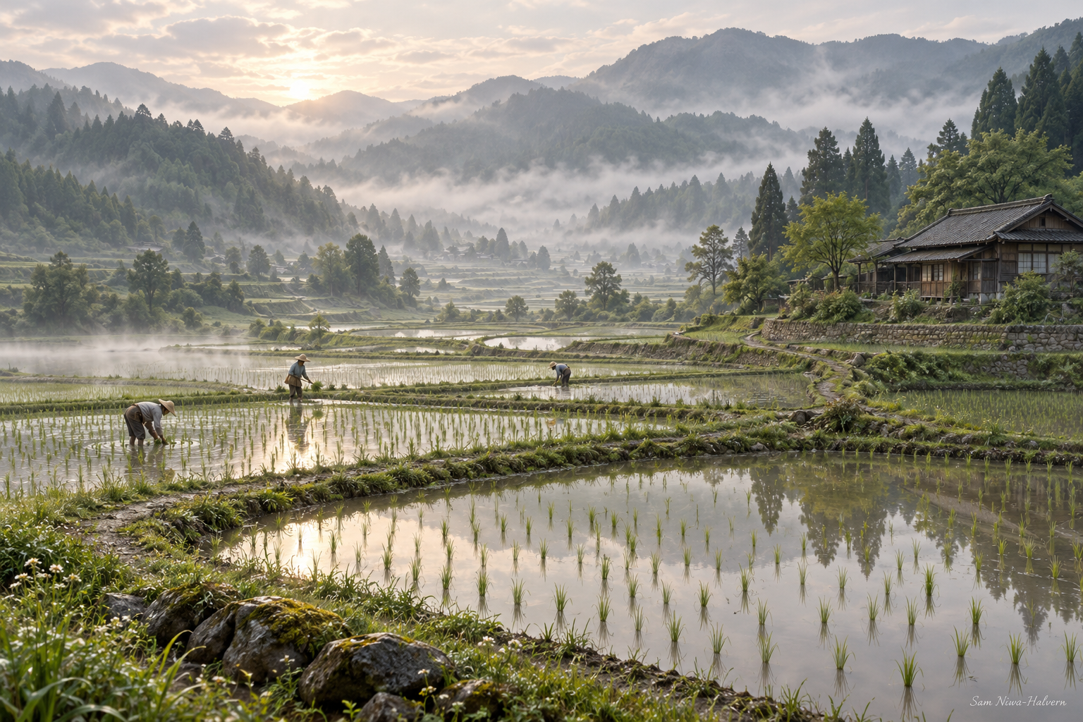 Morning over the Rice Fields